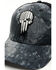 Howitzer Men's Star & Stripe Skull Patch Splatter Mesh Back Trucker Cap, Heather Grey, hi-res