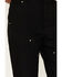 Image #2 - Carhartt Men's Loose Fit Firm Duck Double-Front Utility Work Pant, Black, hi-res