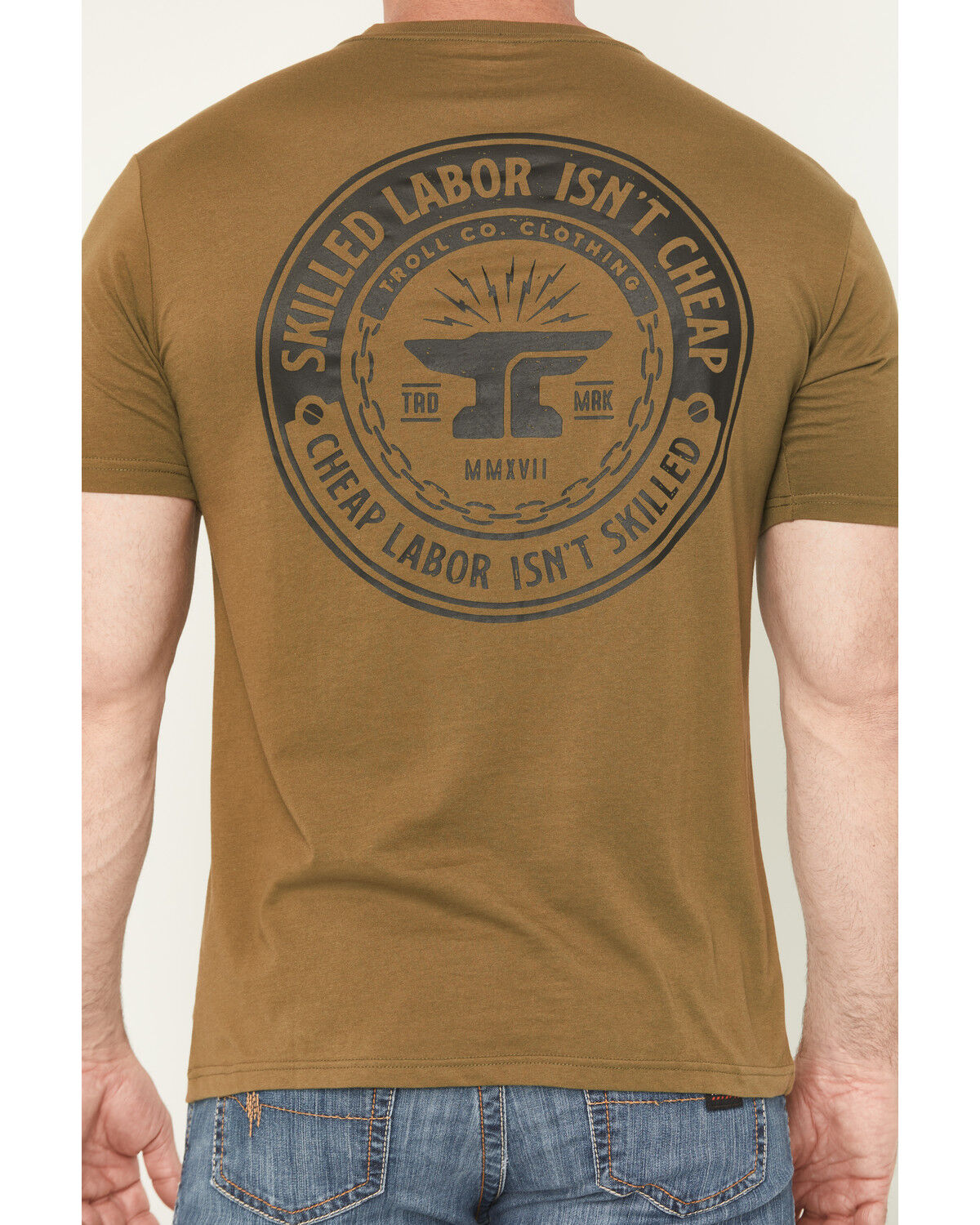 Image #4 - Troll Co Men's SLIC Short Sleeve Graphic T-Shirt, Green, hi-res