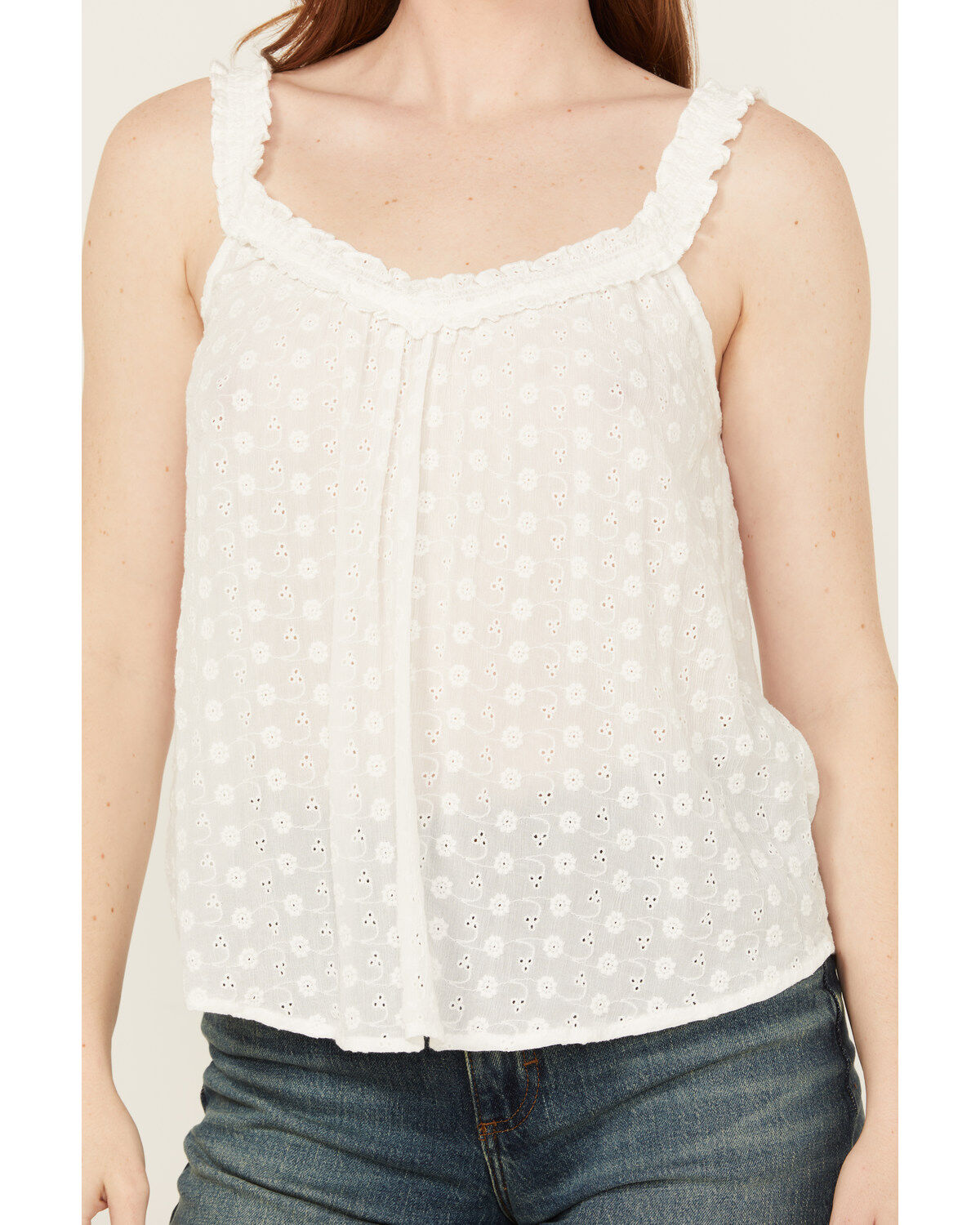 Product Name:  Eyeshadow Women's Eyelet Tank Top