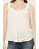 Image #3 - Eyeshadow Women's Eyelet Tank Top, White, hi-res