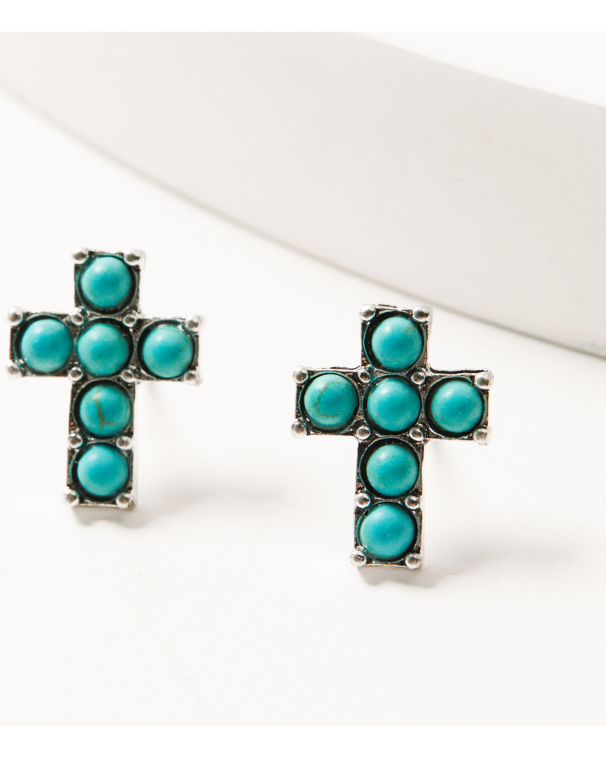 Image #5 - Shyanne Women's Heart And Cross Earring Set - 5 Piece, Silver, hi-res