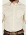 Image #3 - RANK 45® Men's Westamp Geo Print Short Sleeve Button-Down Performance Stretch Western Shirt, Ivory, hi-res