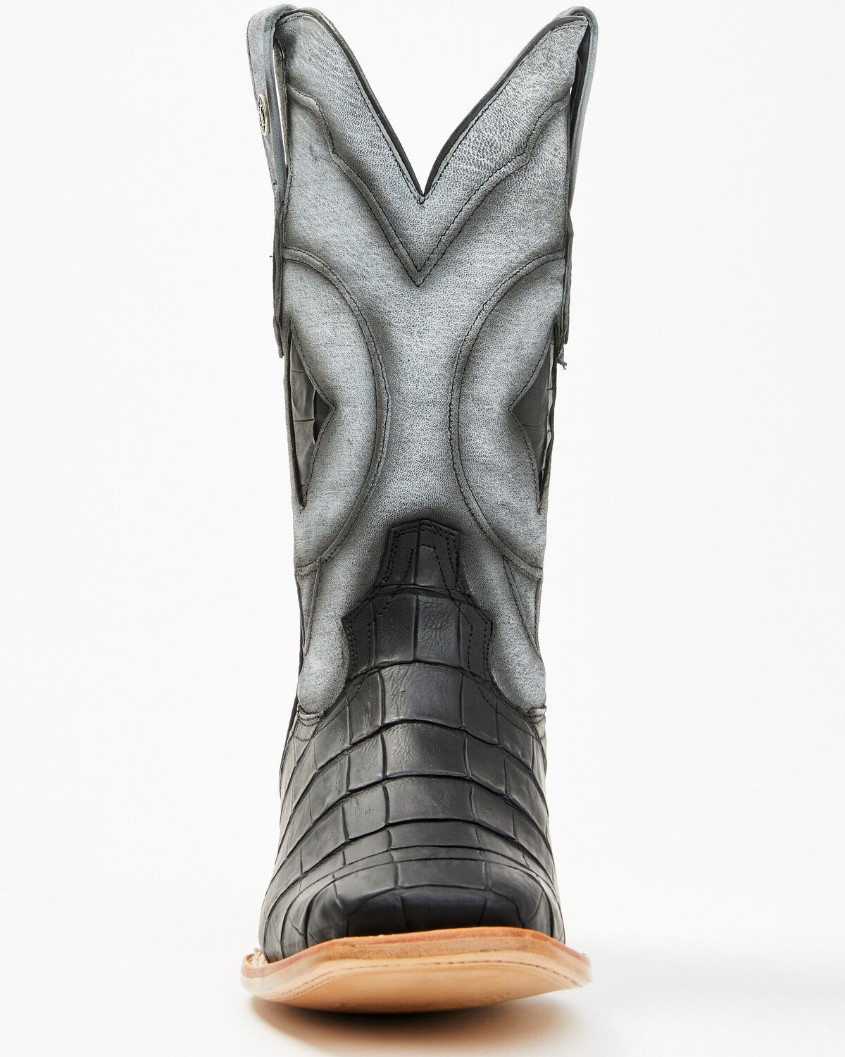 Product Name:  Tanner Mark Men's Exotic Caiman Belly Tall Western Boots - Broad Square Toe