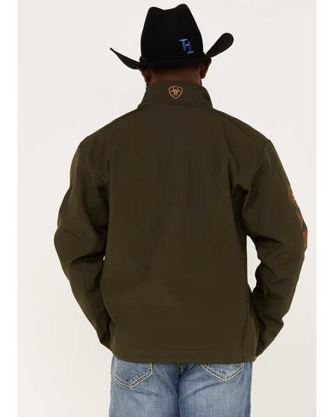 Ariat Men's Logo 2.0 Softshell Solid Jacket, Olive, hi-res