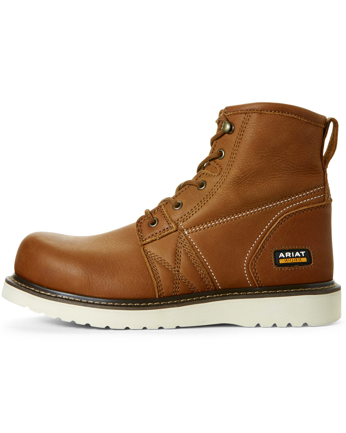 Image #2 - Ariat Men's Rebar Wedge Full-Grain Leather Work Boots - Composite Toe, , hi-res