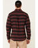 Hawx Men's Dark Red Harris Stretch Plaid Flannel Long Sleeve Button Down Work Shirt, Dark Red, hi-res