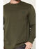 Image #3 - Brunt Workwear Men's Solid Long Sleeve Pocket Work T-Shirt, Heather Green, hi-res