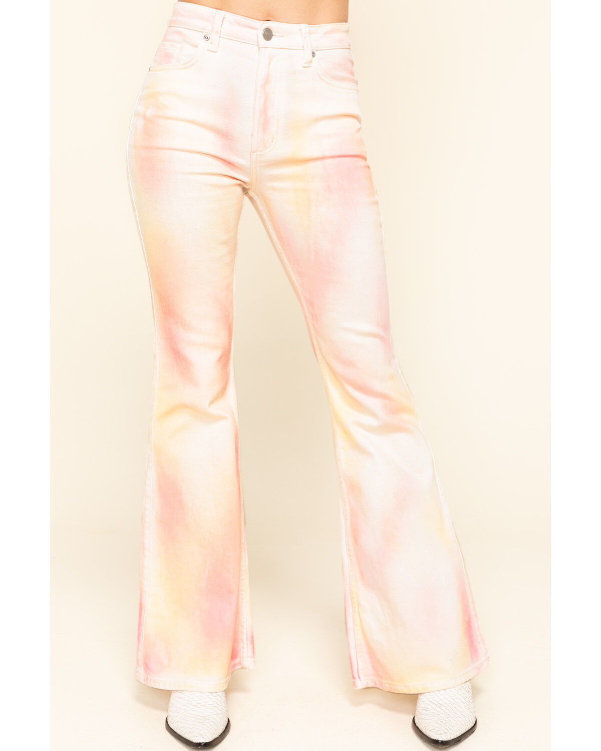 Image #1 - Lee Women's Tie Dye High Rise Flare Jeans, , hi-res