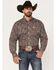 Image #1 - Cinch Men's Paisley Print Long Sleeve Button-Down Western Shirt, Brown, hi-res