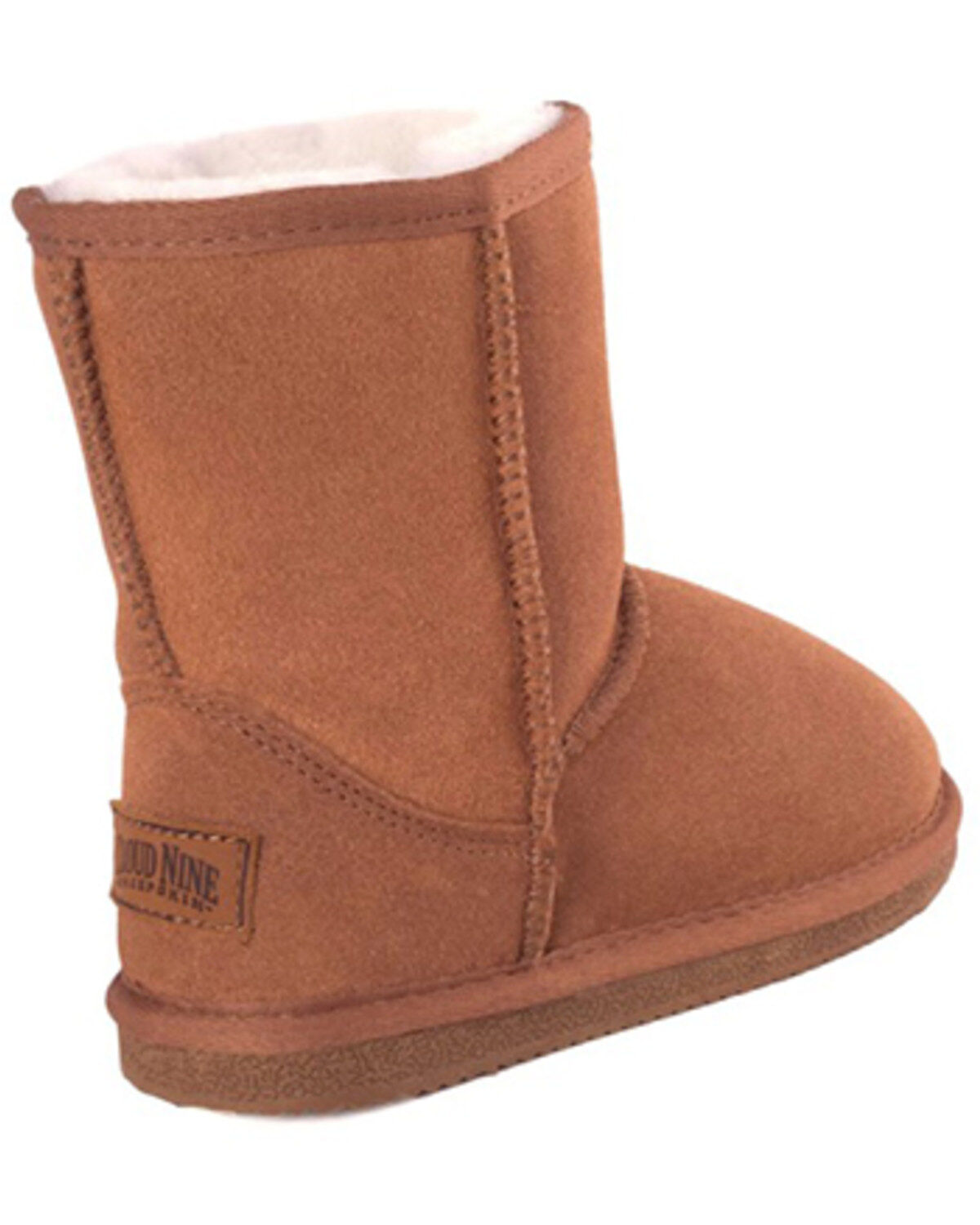 Image #4 - Cloud Nine Girls' Sheepskin Boots - Round Toe, Chestnut, hi-res