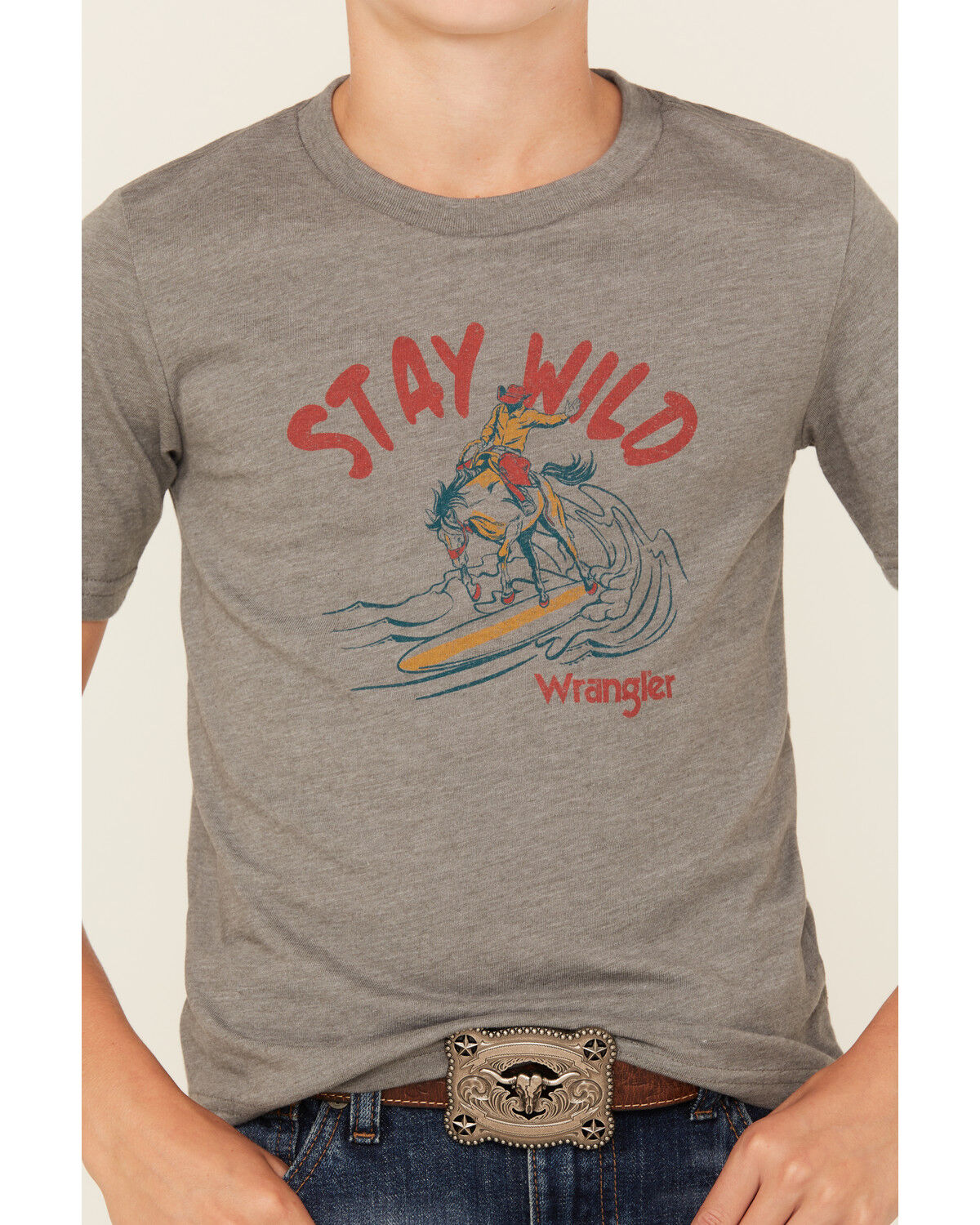 Image #3 - Wrangler Boys' Stay Wild Short Sleeve Graphic T-Shirt, , hi-res