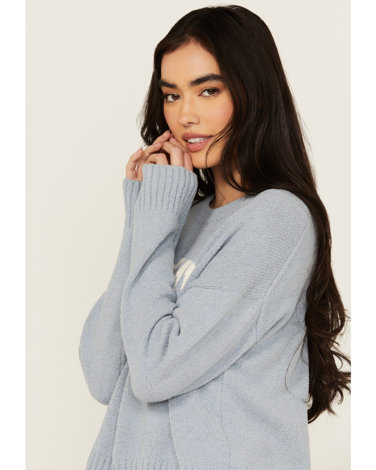 Image #2 - White Crow Women's Yeehaw Lightweight Sweater, Blue, hi-res