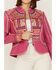 Double D Ranch Women's Festival of Colors Southwestern Geo Jacket, Pink, hi-res