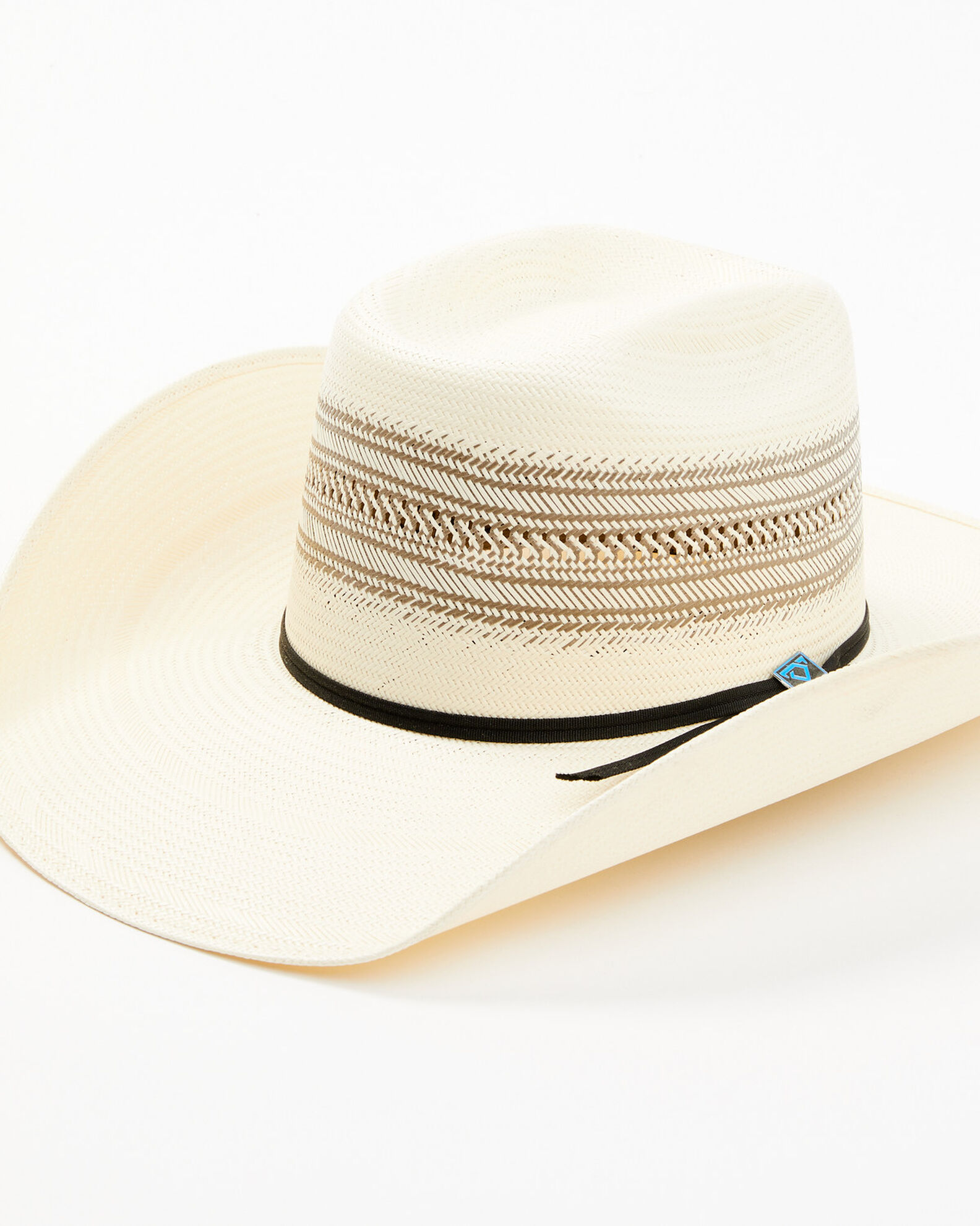 Resistol Men s Vented Crown Shantung Straw Hat