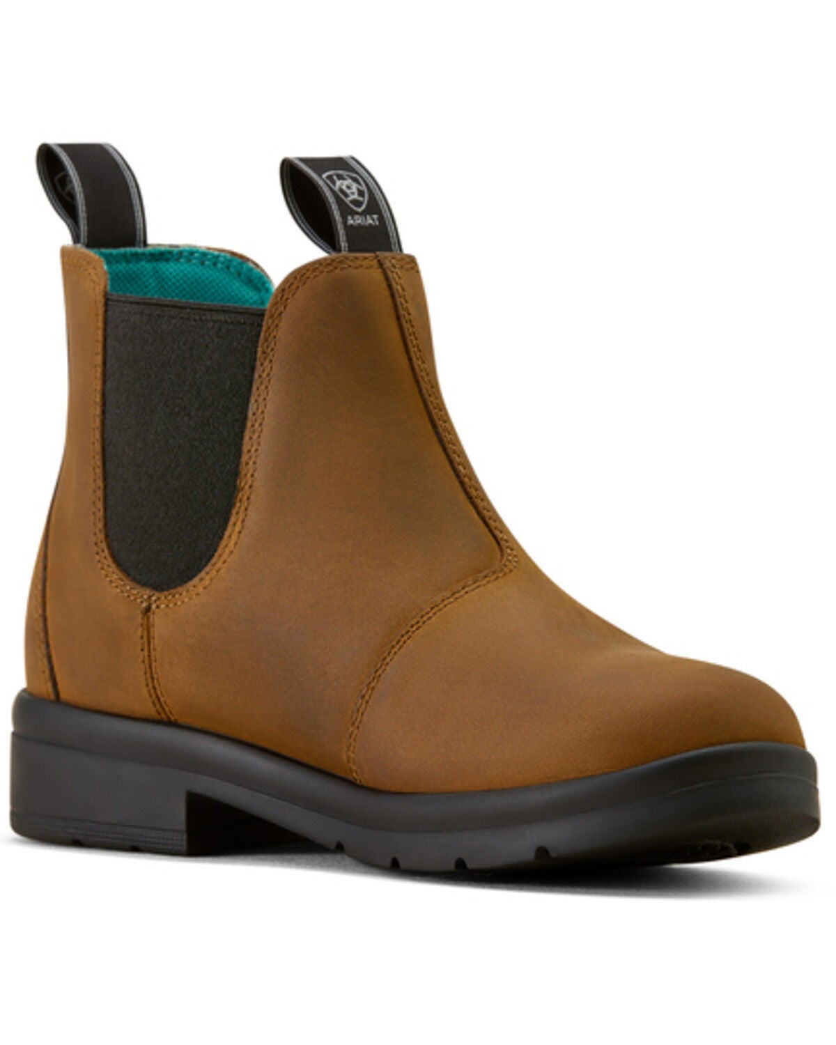 Ariat Boys' Whitby English Chelsea Boots - Round Toe, Chocolate, hi-res