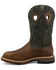 Image #3 - Twisted X Men's 12" Western Work Boots - Nano Composite Toe, Brown, hi-res