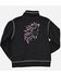 Image #2 - Cowgirl Hardware Girls' Horse Embroidered Softshell Jacket, Black, hi-res