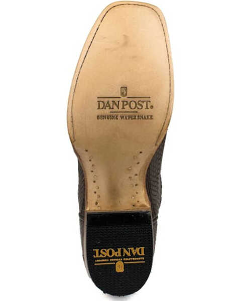Dan Post Men's Exotic Snake Skin Western Boots - Square Toe, Brown, hi-res