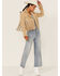Understated Leather Women's Fearless Fringe Suede Jacket, Tan, hi-res
