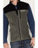 Hooey Men's Color Block Fleece Vest, Charcoal, hi-res