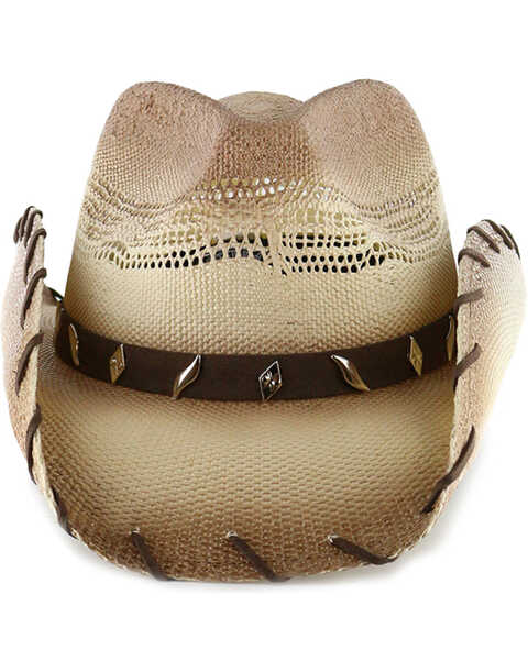 Image #2 - Cody James® Saddle Straw Cowboy Hat, Brown, hi-res
