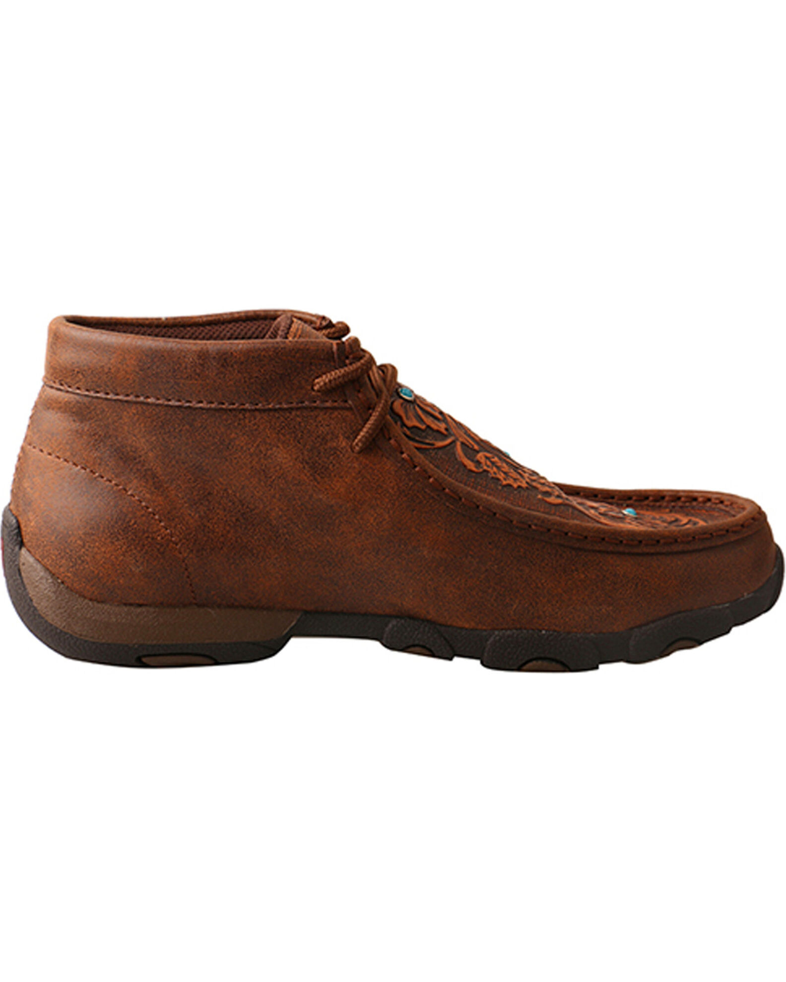 Twisted X Women s Tooled Chukka Driving Mocs Boot Barn