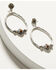 Shyanne Women's Monument Valley Silver Teardrop Earrings, Silver, hi-res