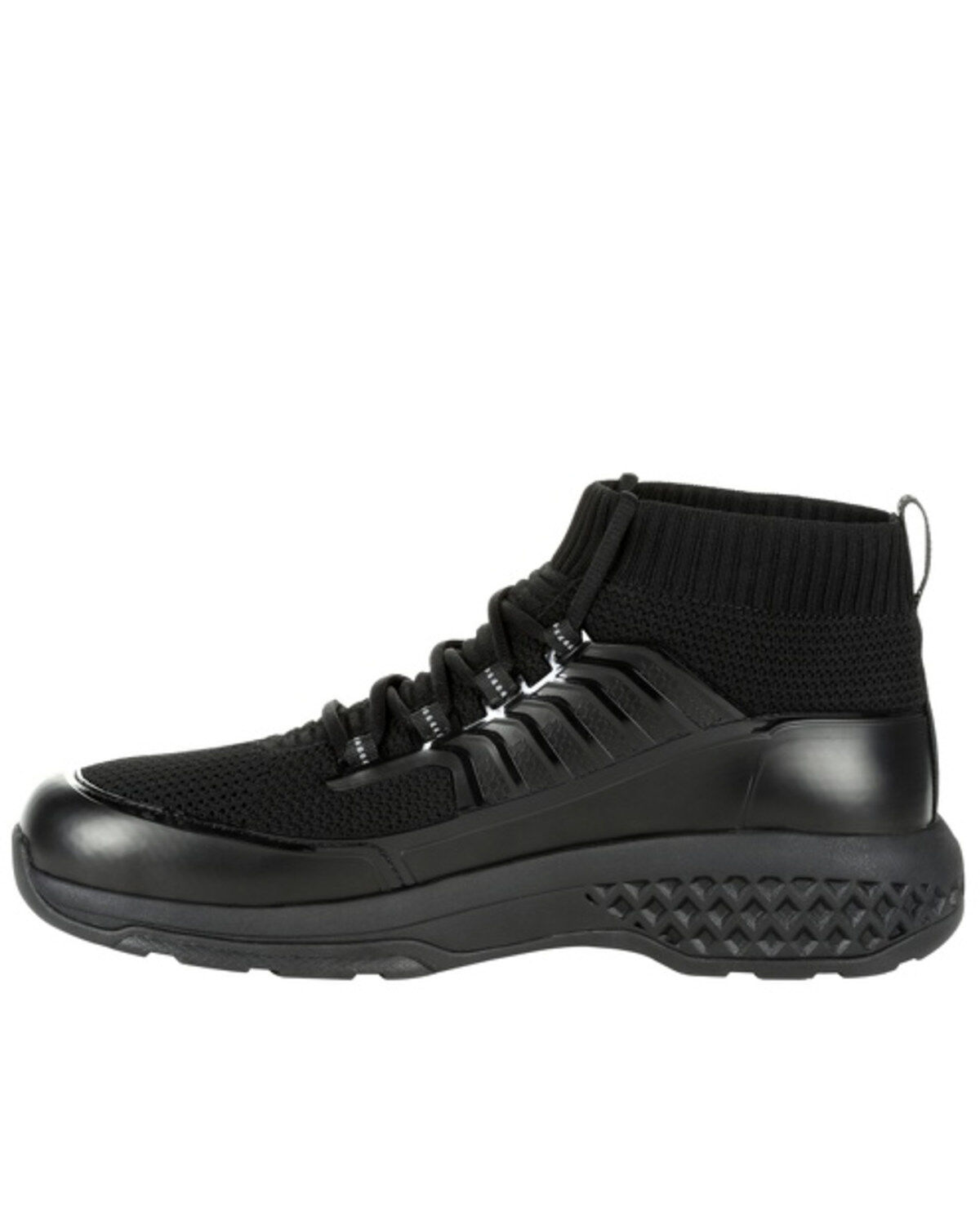 Image #3 - Rocky Men's Code Blue Knit Serive Boots - Soft Toe, Black, hi-res