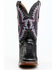 Dan Post Women's Back Cut Python Exotic Western Boot - Broad Square Toe, Black, hi-res