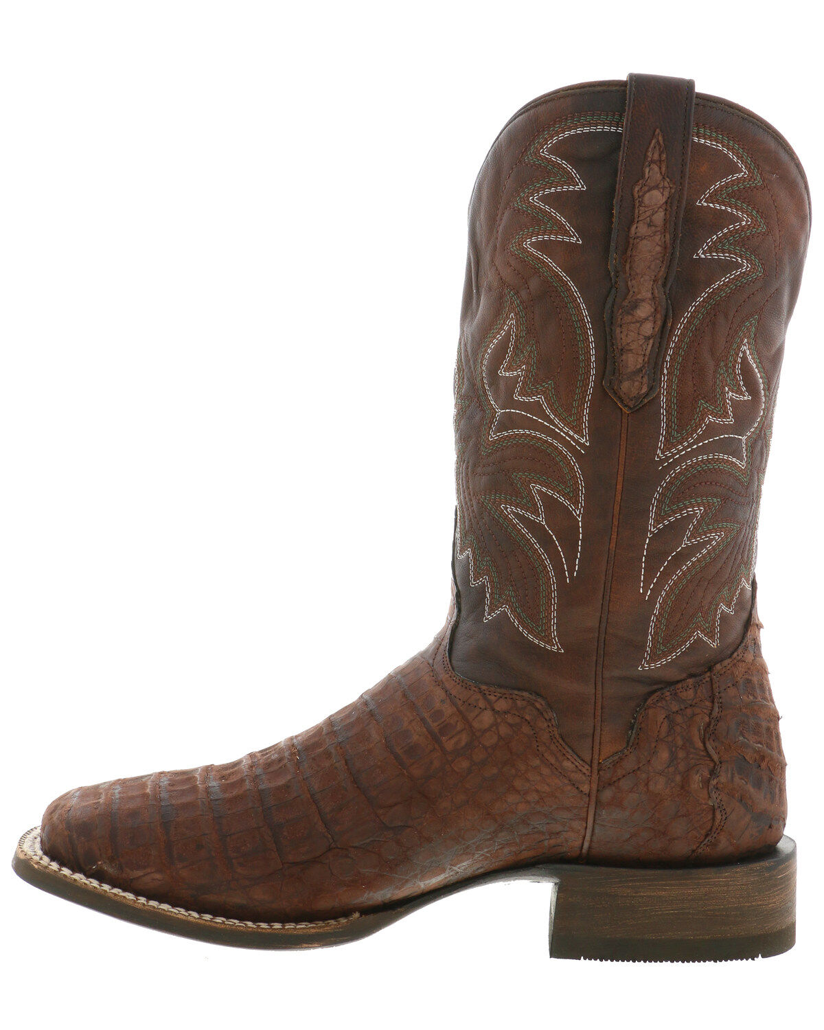 Image #3 - El Dorado Men's Caiman Belly Western Boots - Wide Square Toe, , hi-res