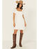 Image #1 - Shyanne Women's Eyelet Short Sleeve Mini Dress, White, hi-res