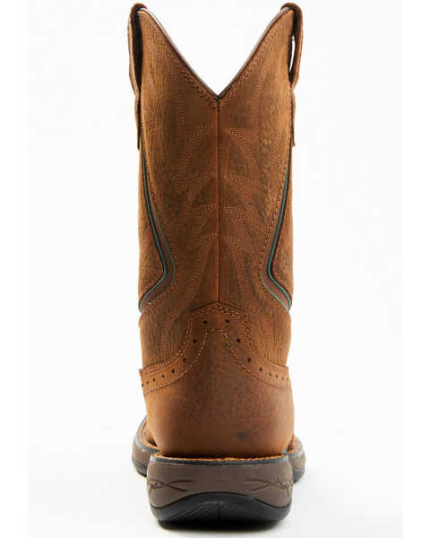 Brothers & Sons Men's Lite Performance Western Boots - Broad Square Toe , Brown, hi-res