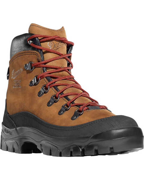 Image #1 - Danner Men's 6" Crater Rim Hiking Boots - Round Toe, Brown, hi-res