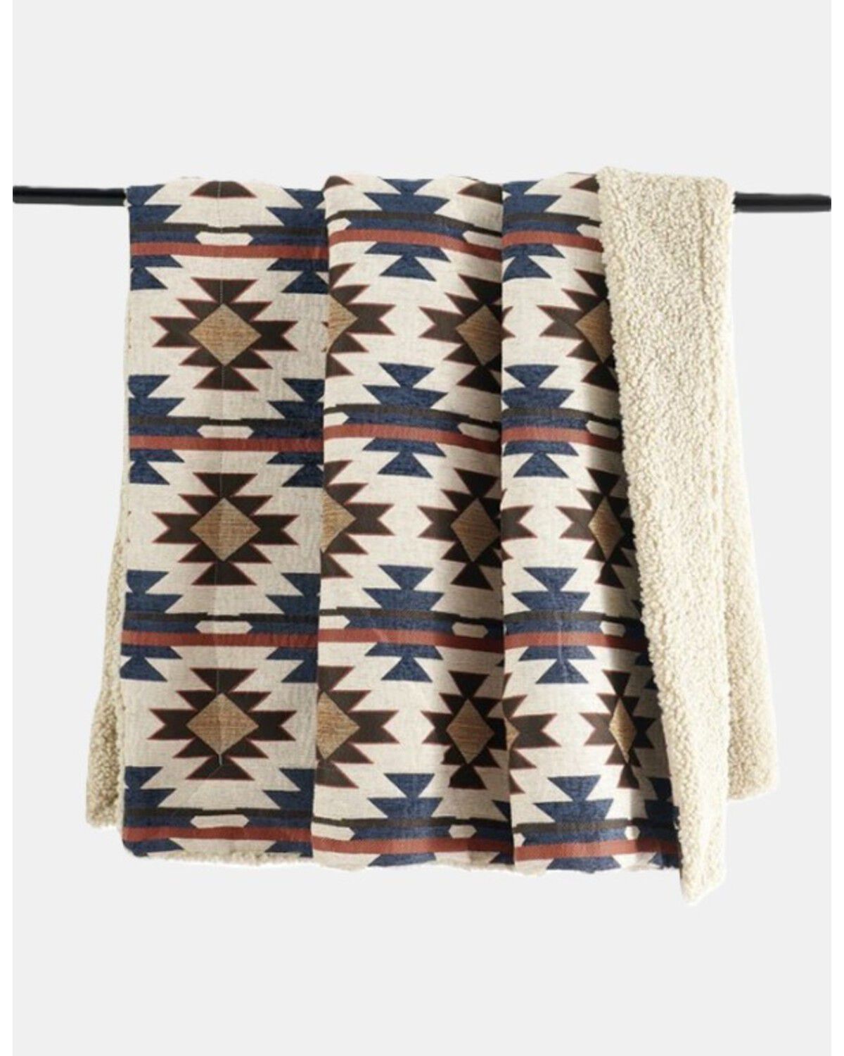 HiEnd Accents Mariella Chenille Teddy-Backed Throw Blanket, Tan, hi-res