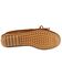Image #2 - Women's Minnetonka Kilty Suede Moccasins - Wide, Brown, hi-res