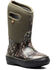 Image #1 - Bogs Boys' Classic Mossy Oak Rubber Boots - Round Toe, Grey, hi-res