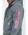 Image #4 - Wolverine Men's FR Logo Sleeve Zip-Up Work Hoodie, Ash, hi-res