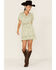 Image #1 - Shyanne Women's Floral Print Button Front Skirt, Seafoam, hi-res