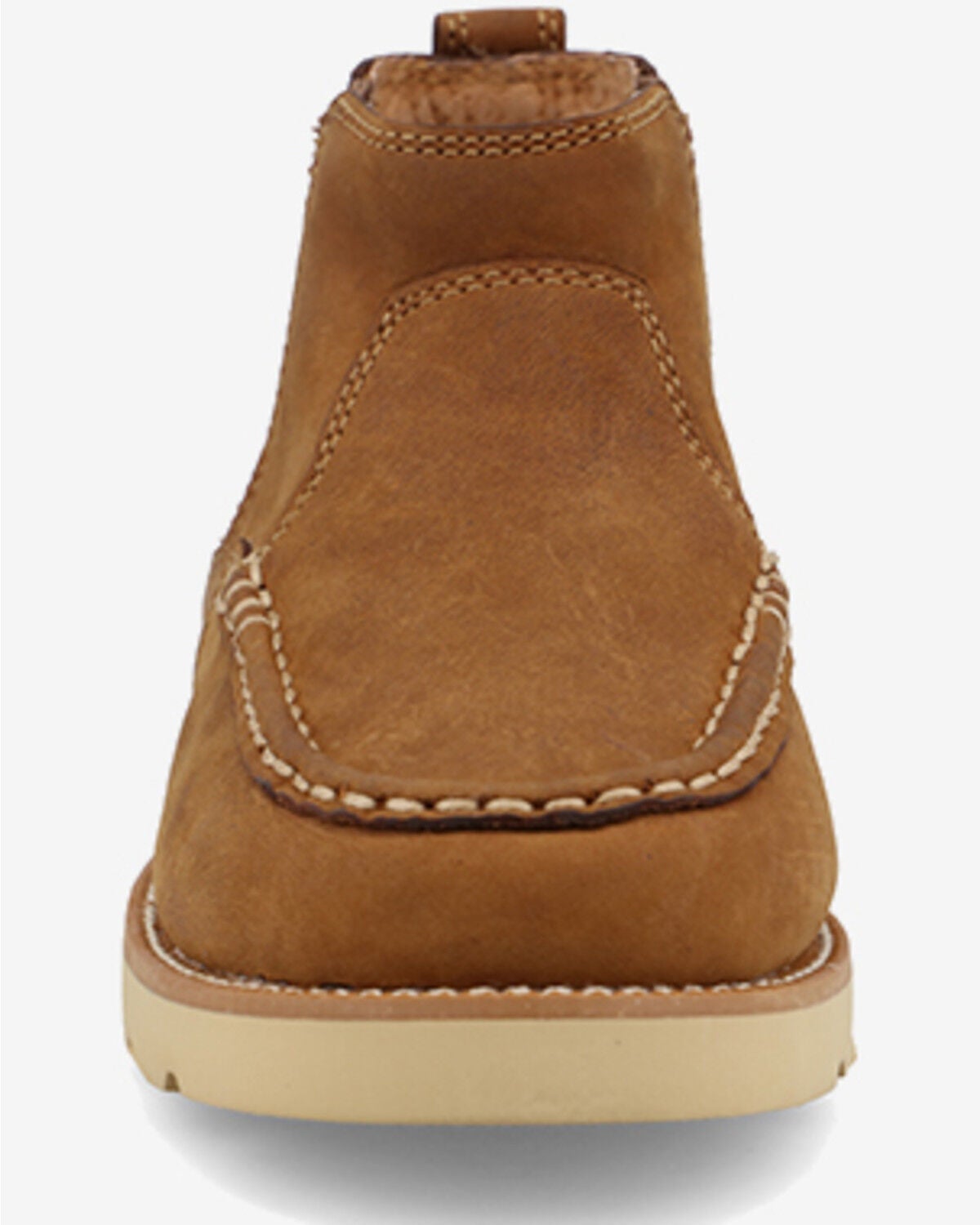 Image #4 - Twisted X Boys' Chelsea Wedge Boots - Moc Toe, Brown, hi-res