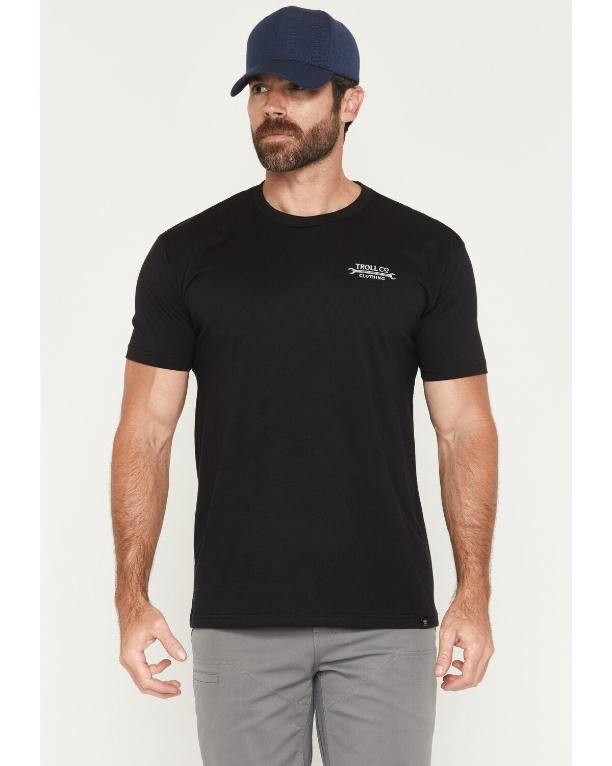 Image #2 - Troll Co Men's DHCM Wing Spanner Short Sleeve Graphic T-Shirt, Black, hi-res