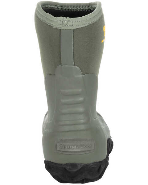 Image #4 - Georgia Boot Men's Mid Rubber Waterproof Boots - Round Toe, Green, hi-res