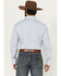 Image #4 - Wrangler Men's Plaid Print Long Sleeve Snap Stretch Western Shirt - Big, Blue, hi-res