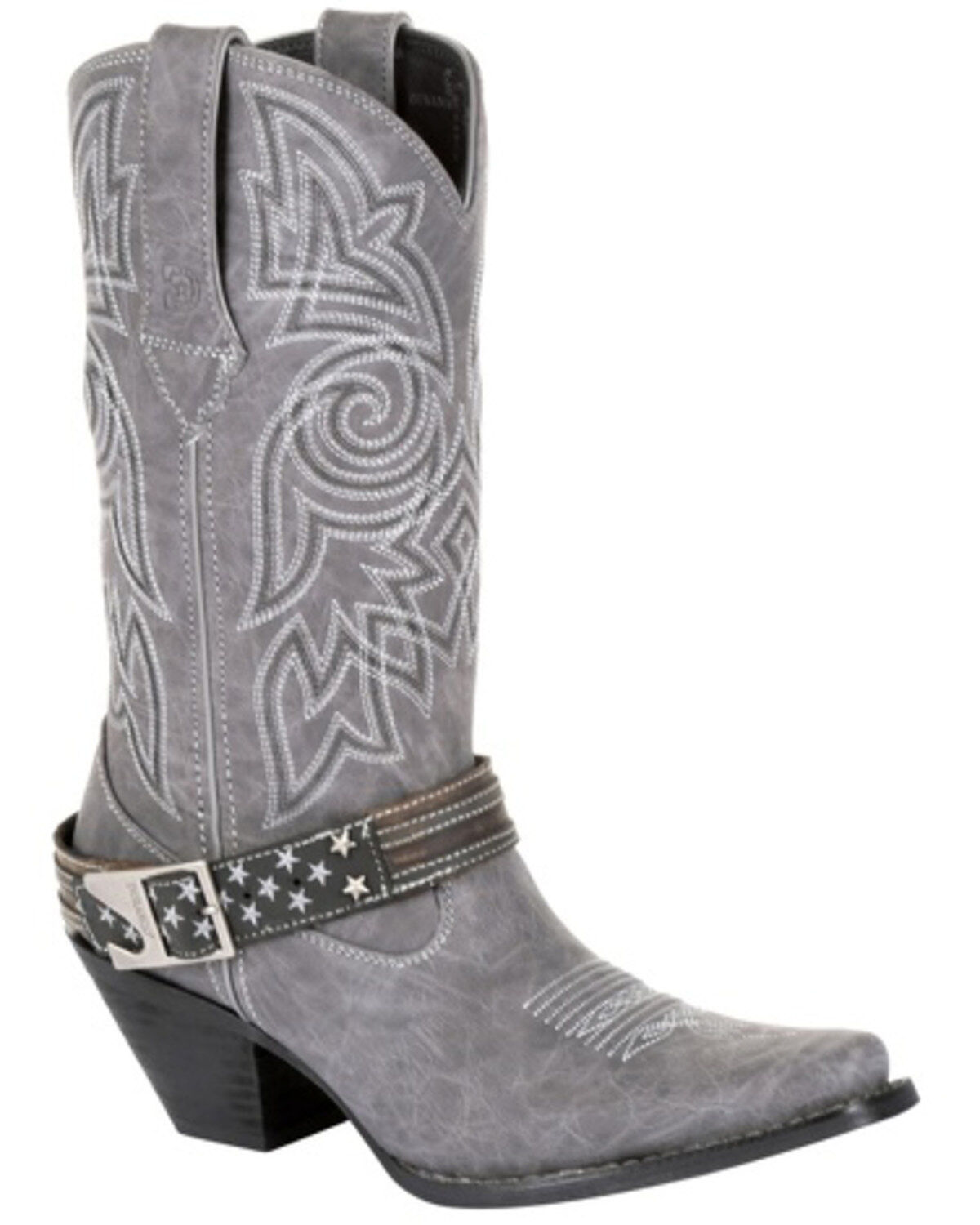 Image #1 - Durango Women's Crush Graphite Flag Harness Western Boots - Snip Toe, , hi-res