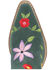 Image #6 - Dingo Women's Flower Power Suede Tall Western Boots - Snip Toe, Green, hi-res