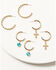 Image #1 - Shyanne Women's Hoop Earring Set - 3 Piece, Gold, hi-res