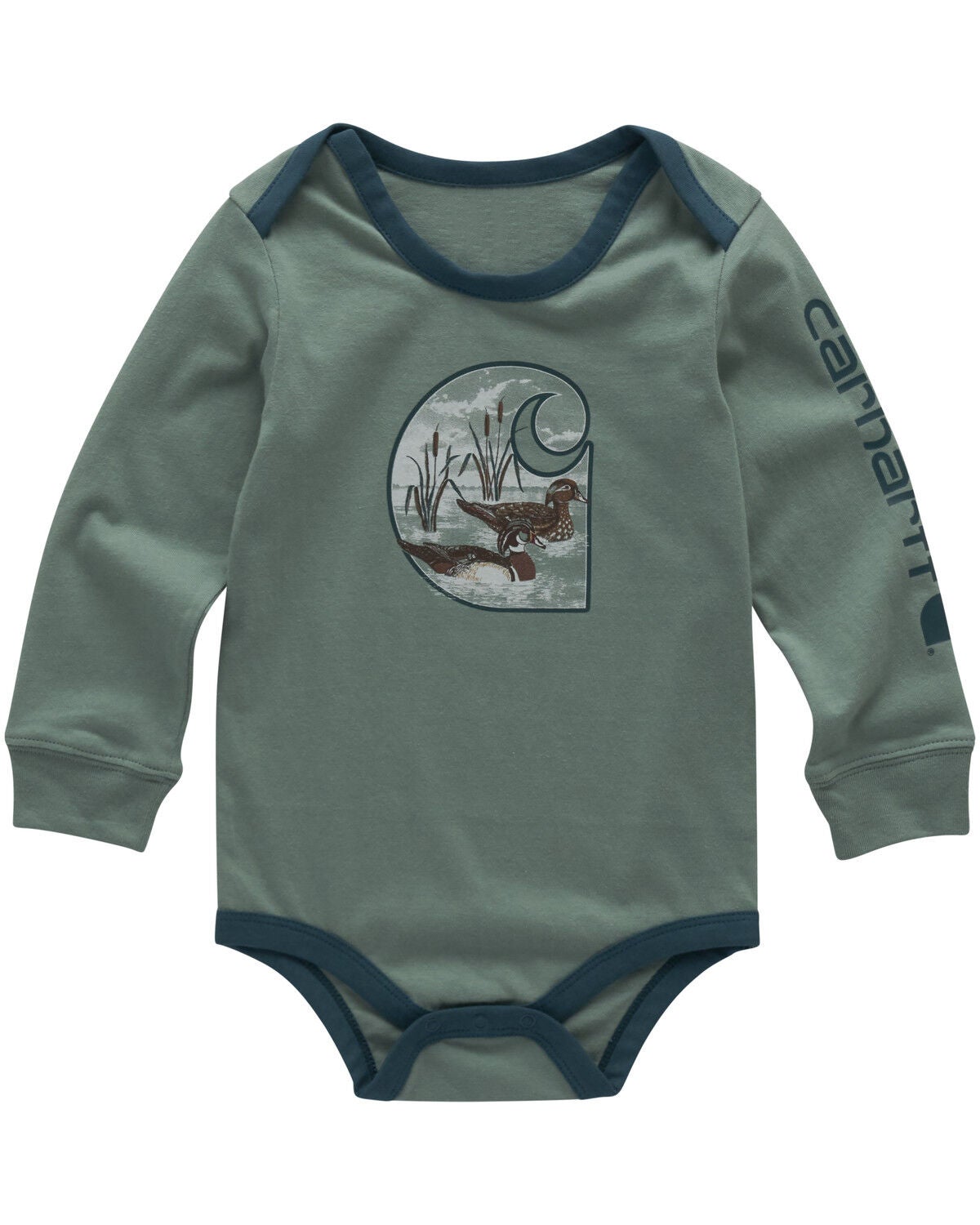 Carhartt Infant Boys' Patina Duck Overalls, Light Blue, hi-res