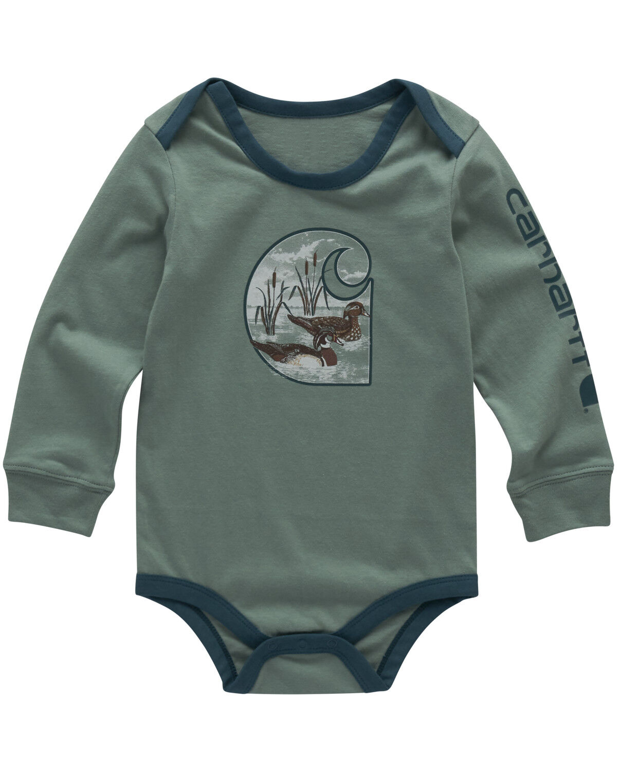 Image #1 - Carhartt Infant Boys' Patina Duck Overalls, Light Blue, hi-res