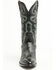 Image #4 - El Dorado Men's Handmade Ostrich Leg Western Boots - Round Toe, Black, hi-res