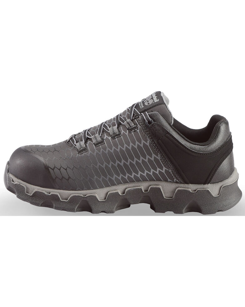 Timberland Men's Black Powertrain Sport EH Work Shoes - Alloy Toe , Black, hi-res